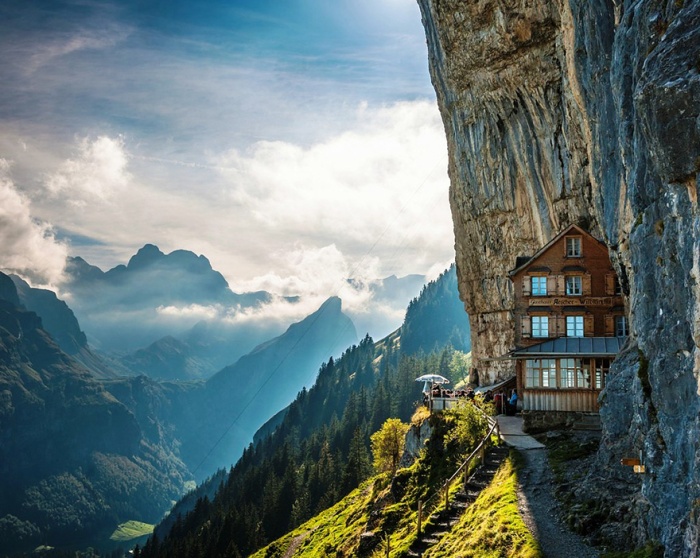 Äscher Cliff, Switzerland